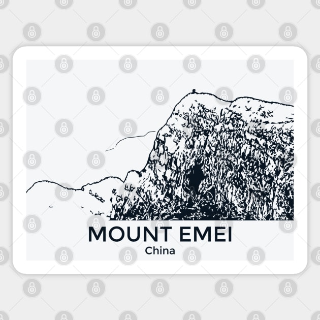 Mount Emei - Tibet Sticker by Lakeric